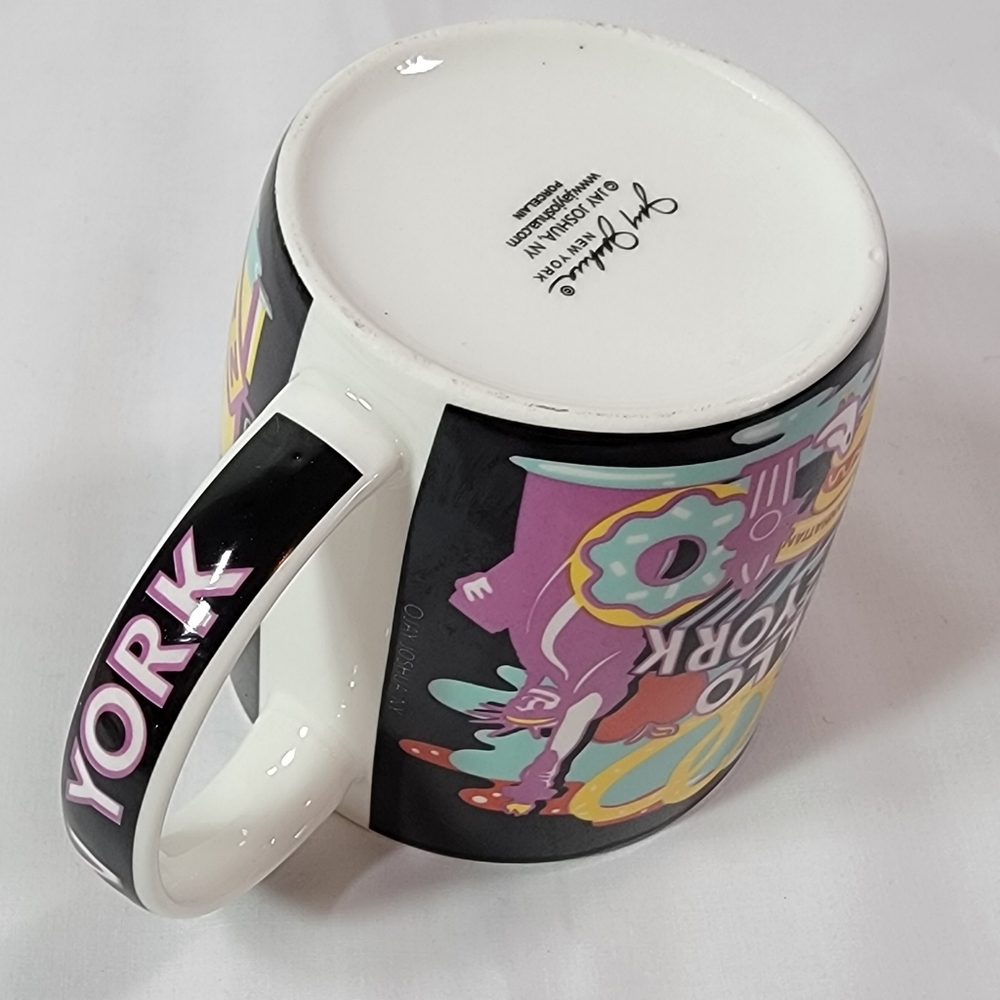 HELLO NEW YORK JAY JOSHUA PORCELAIN COFFEE CUP - Picture 6 of 7